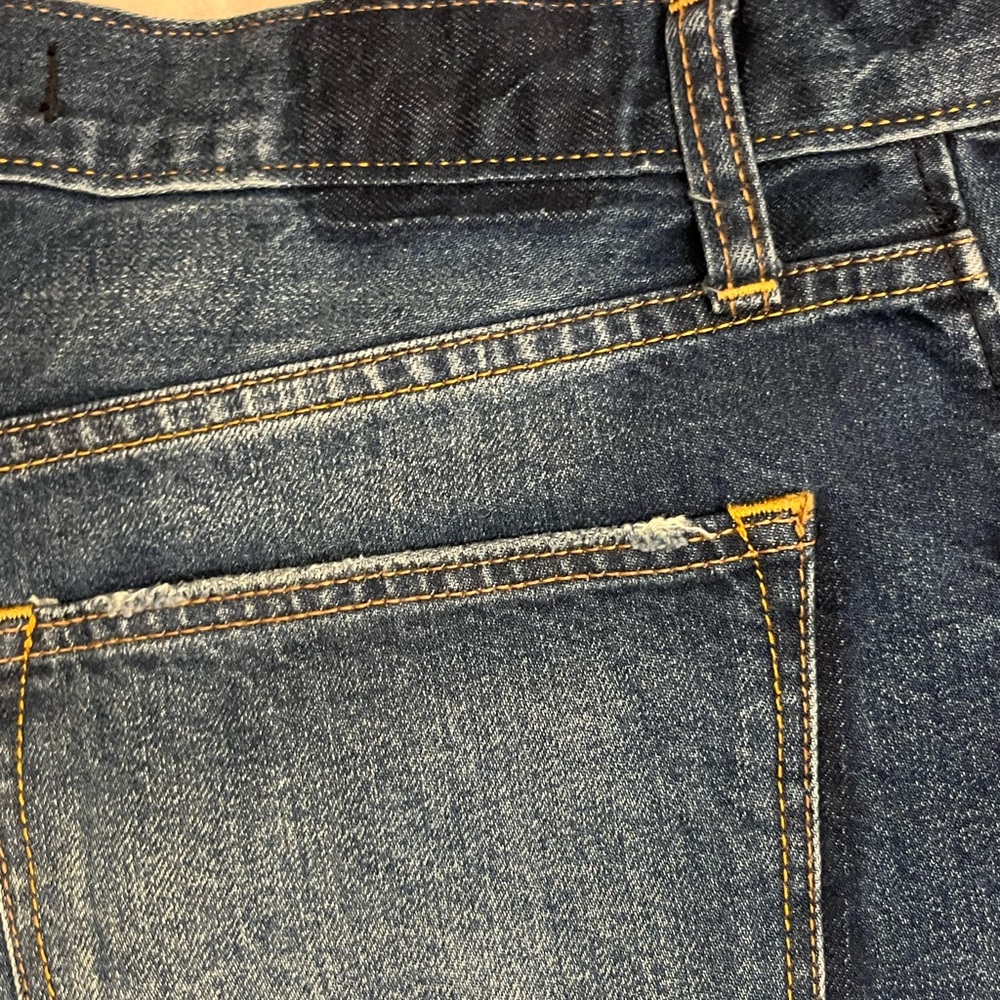 Abercrombie & Fitch Dark Blue Distressed Jean Shorts. Size 29/2. EUC - Picture 6 of 11